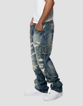 Smart casual wear Grindhouse Wide Straight Fit Jeans Fashion technology