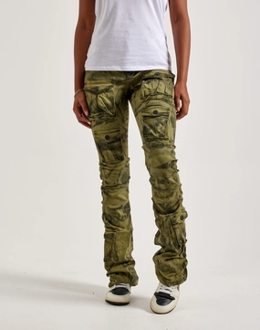Smart fashion (wearables) Smoke Rise High-Rise Stacked Cargo Pants Online fashion shopping