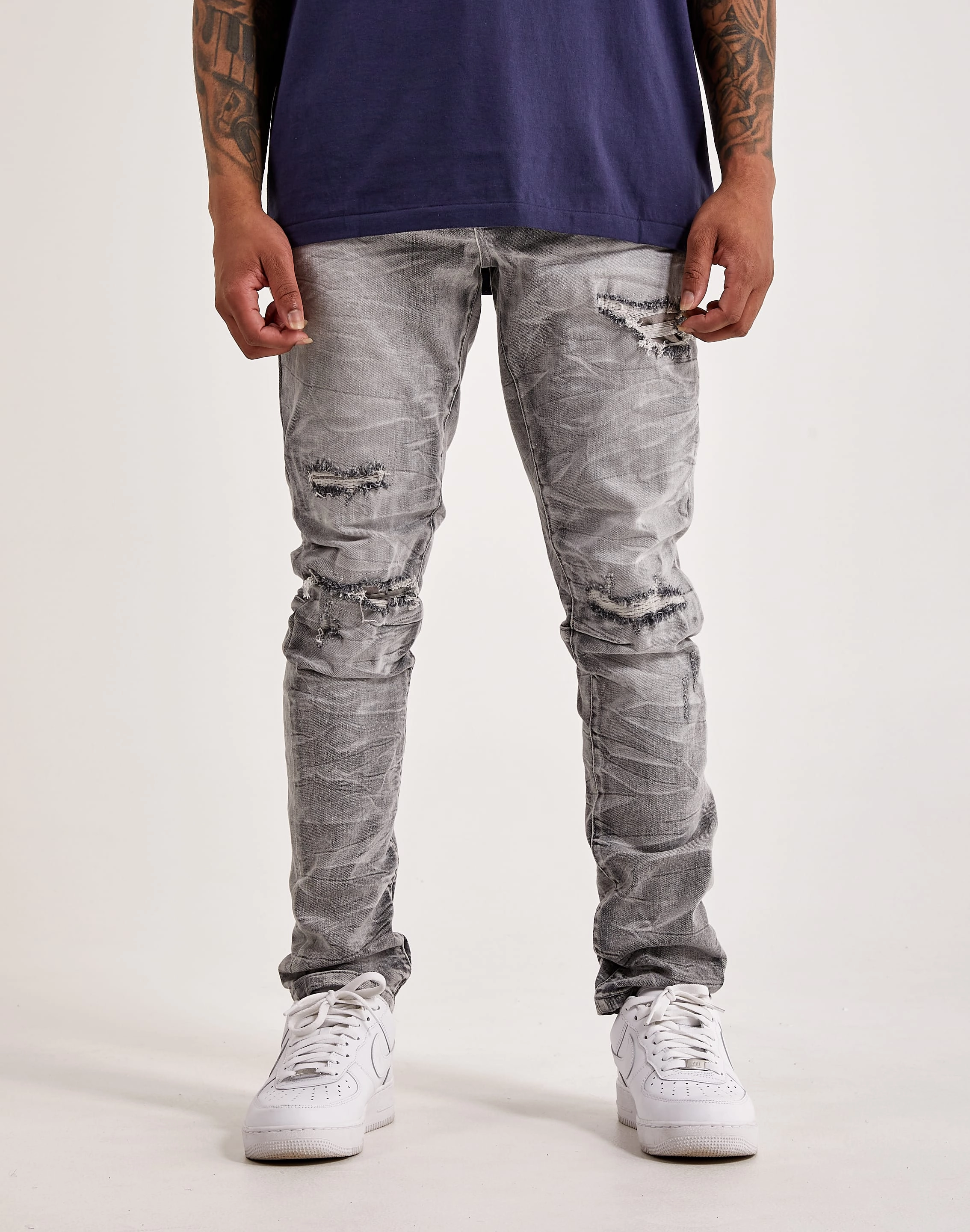 Smoke Rise Lightning Basic Slim Tapered Jeans Free shipping offers Designer fashion items