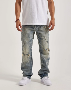 Smoke Rise Rip & Repair Straight Denim Jeans Fashion rental Fashion exhibitions