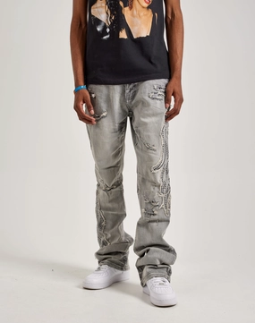 Smoke Rise Studded Flame Jeans Fashion sizes Clothing and accessories