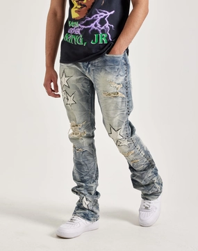 Smoke Rise Studded Star Stacked Flare Jeans Fashion collections Fashion brands