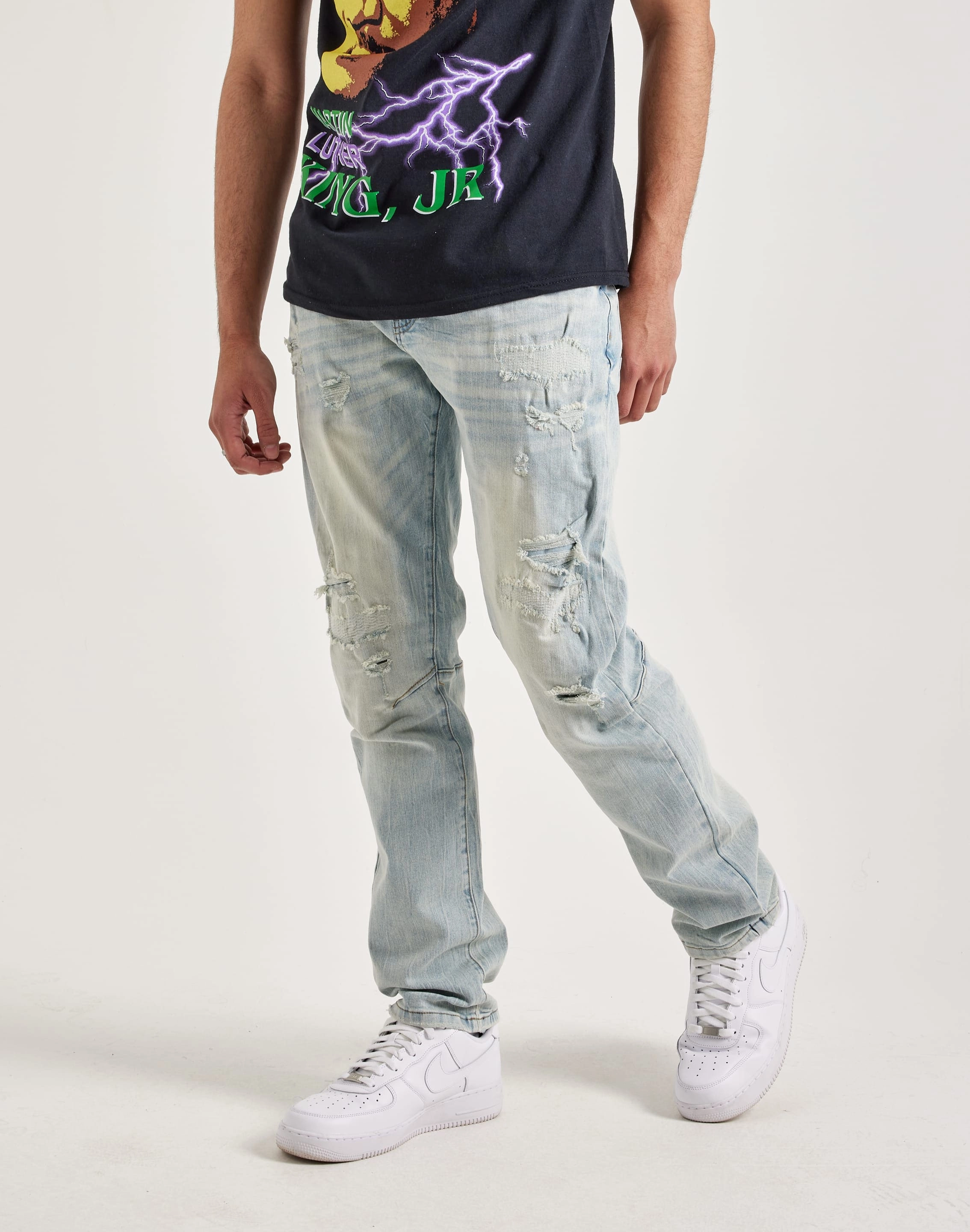 Smoke Rise Vintage Bleach Effect Denim Jeans Fashion advice Fashion advice