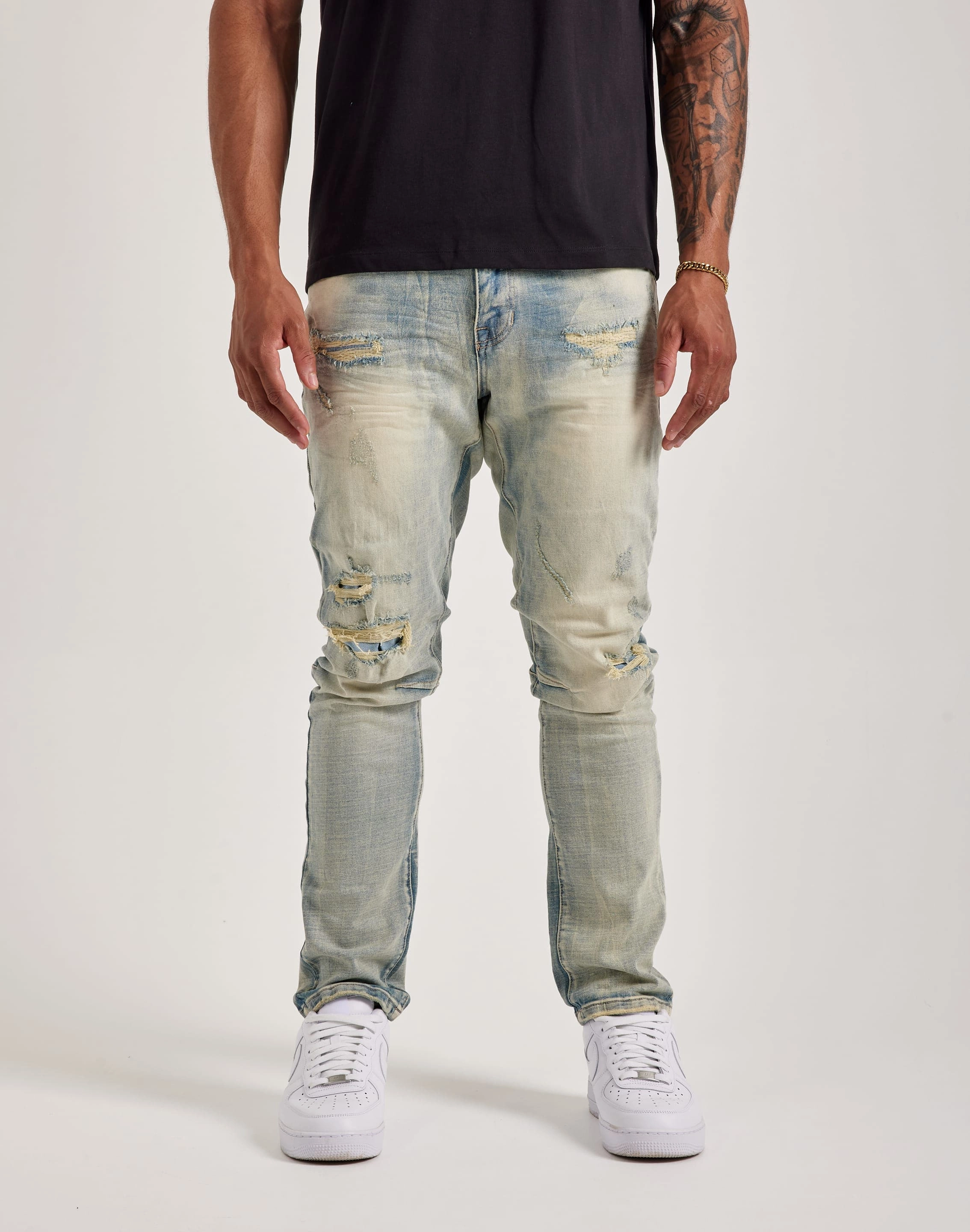 Fashion inspiration Smoke Rise Vintage Wash Slim Denim Jeans Ethical fashion choices