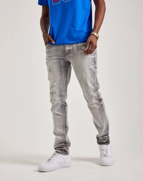 Smoke Rise Vintage Washed Slim Denim Jeans Evening wear Clothing prices
