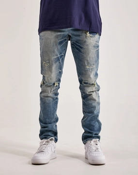 Smoke Rise Wave Effect Basic Slim Denim Fashion brands Fashion labels