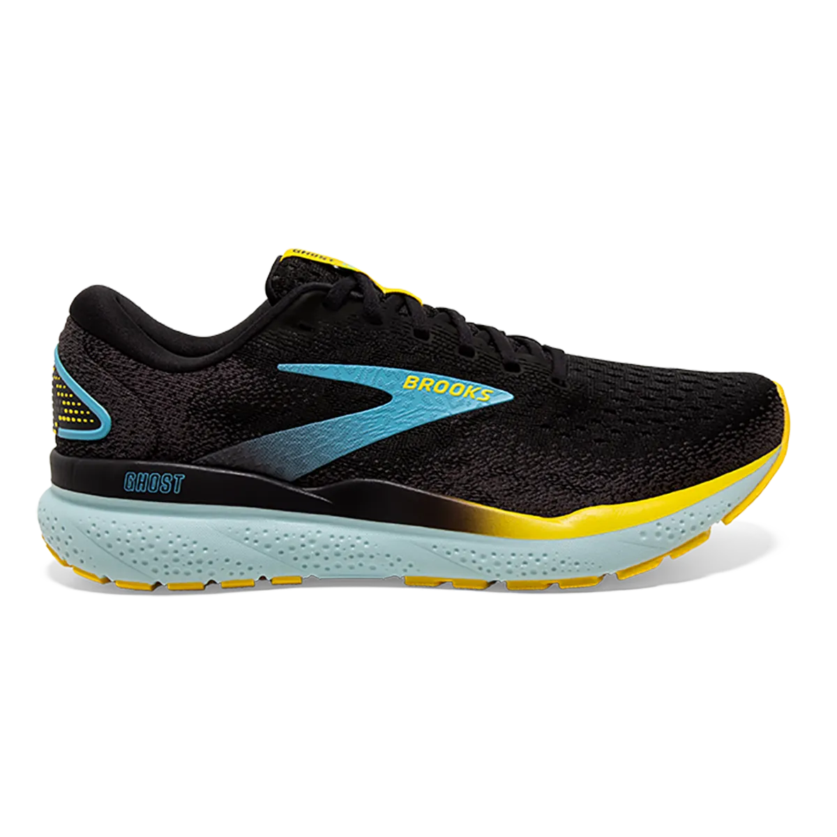 Brooks Ghost 16 - Black - Forged Iron - Blue Constant Special