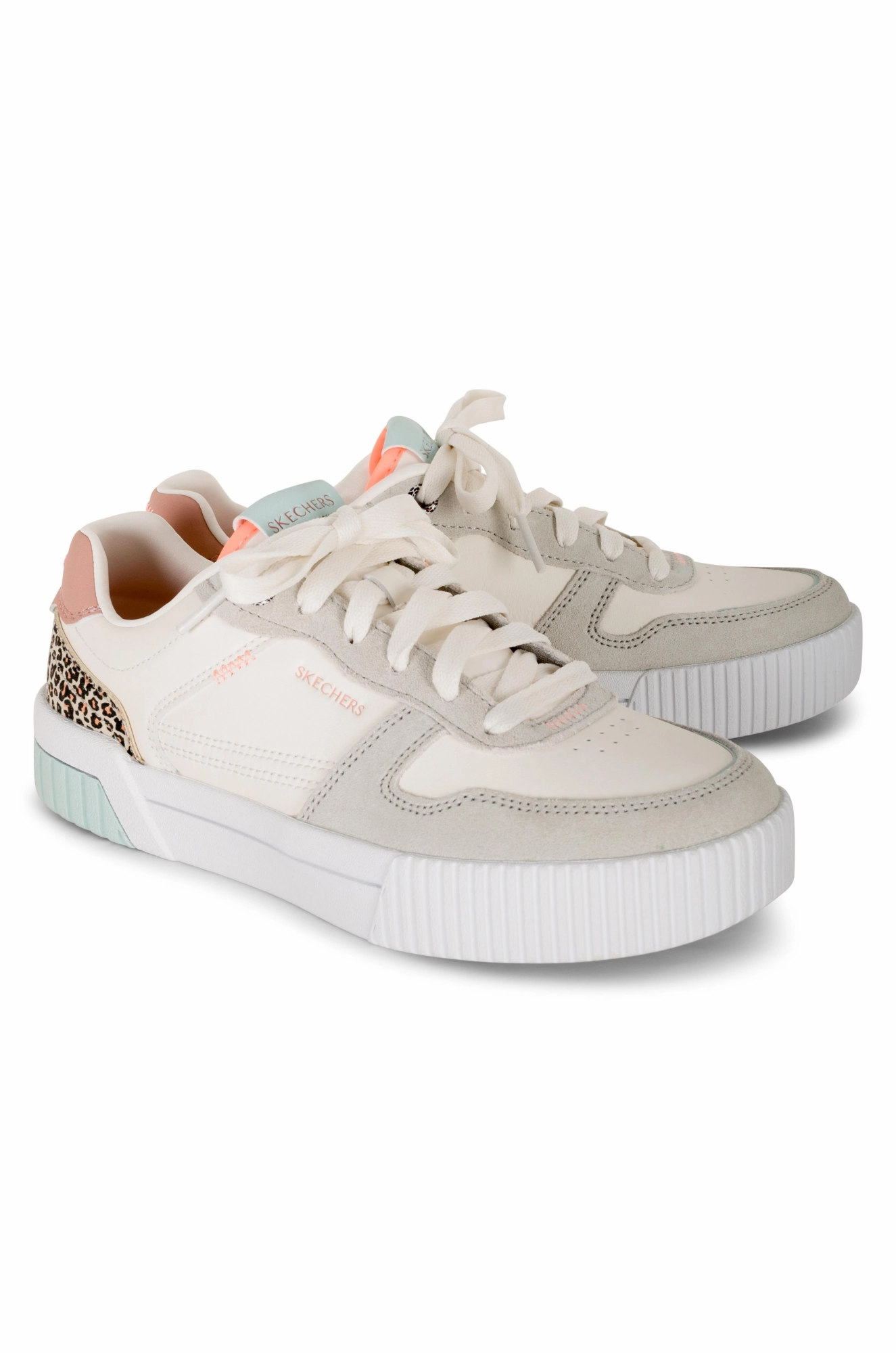 Sneaker with Leopard print detail | NATURAL | 185091 AB