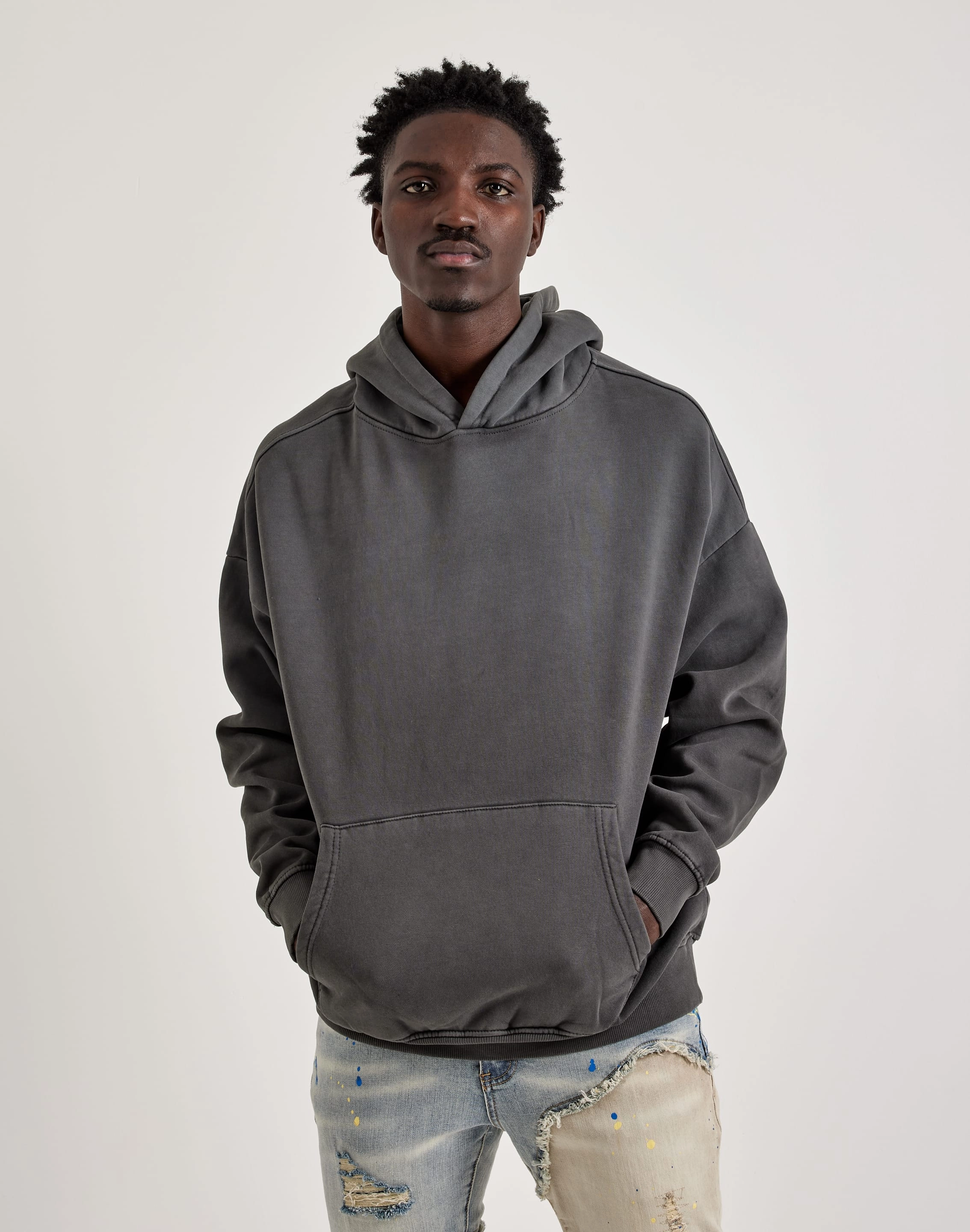 Activewear gear Gneiss Sun-Dried Wash Drop Shoulder Hoodie Fashion must - haves