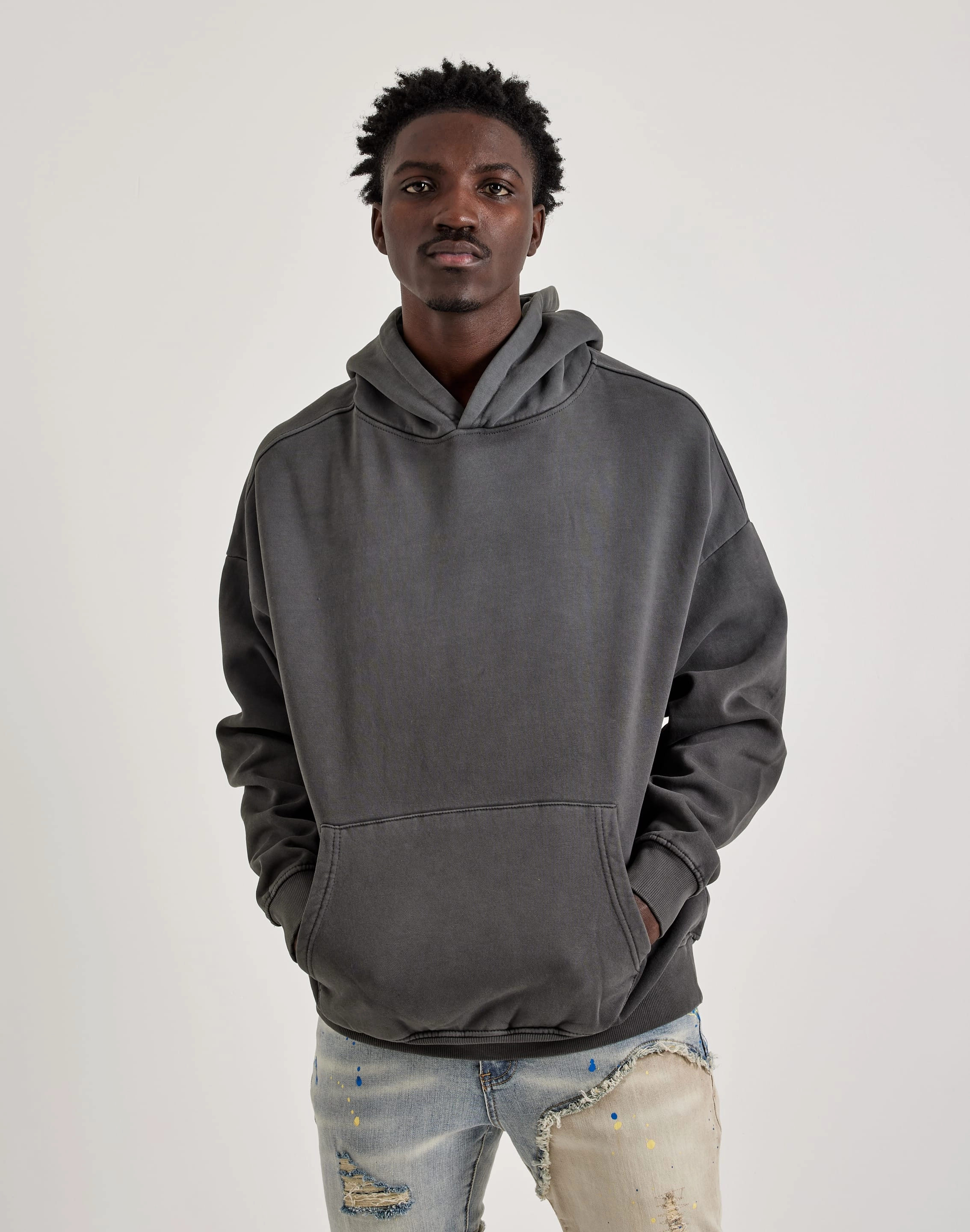 Gneiss Sun-Dried Wash Drop Shoulder Hoodie Fashion care (washing, ironing, etc.) Fashion storage (wardrobes, hangers, etc.)