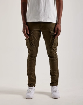 Spandex - incorporated fashion Smoke Rise Slim Tapered Cargo Pants Linen - crafted fashion