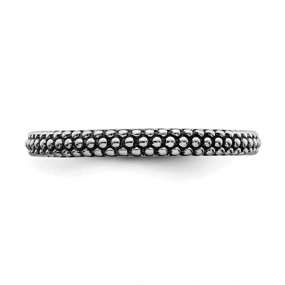Stackable Expressions Jewelry Sterling Silver Stackable Expressions Antiqued Ring | QSK799