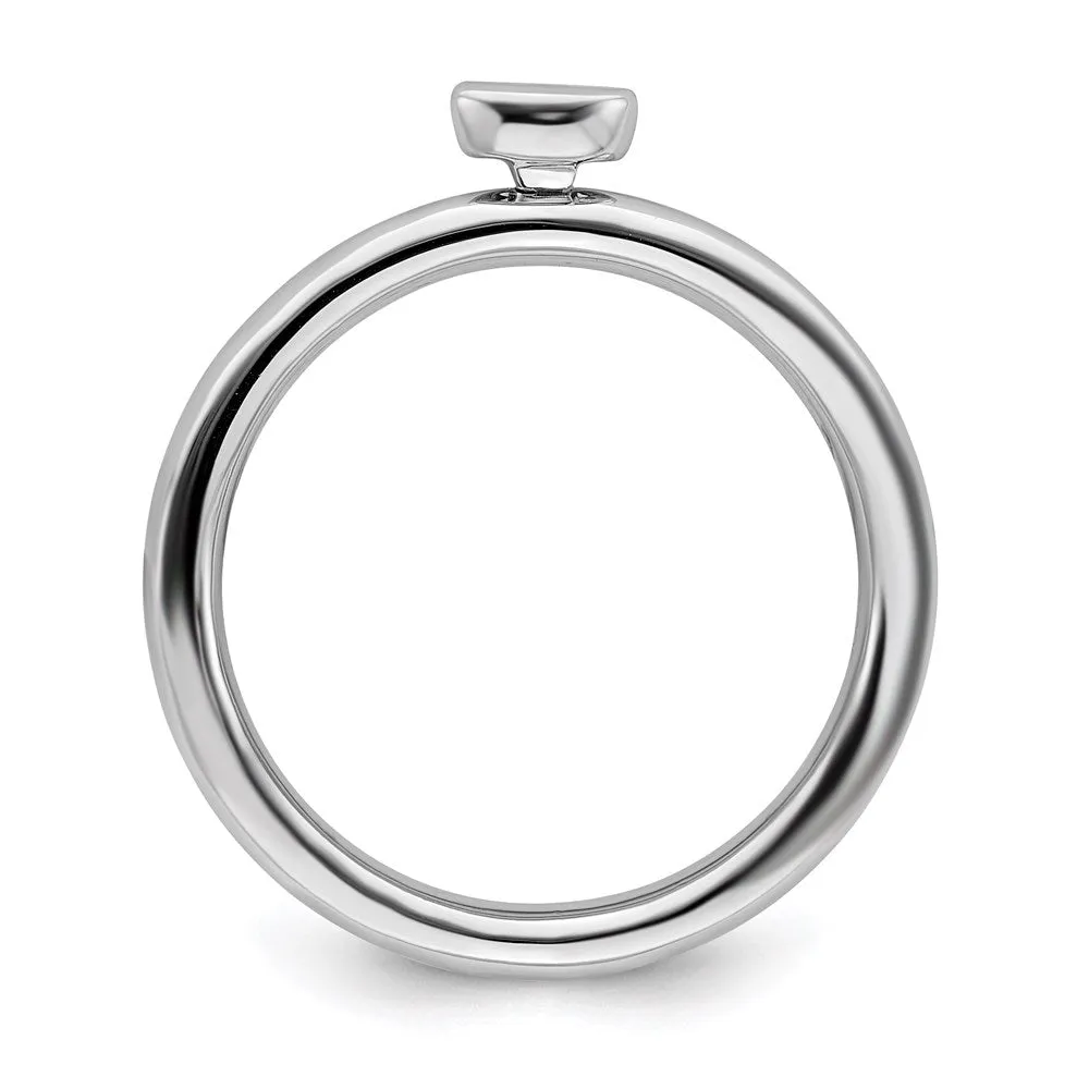 Stackable Expressions Jewelry Sterling Silver Stackable Expressions Created Emerald Ring | QSK2128