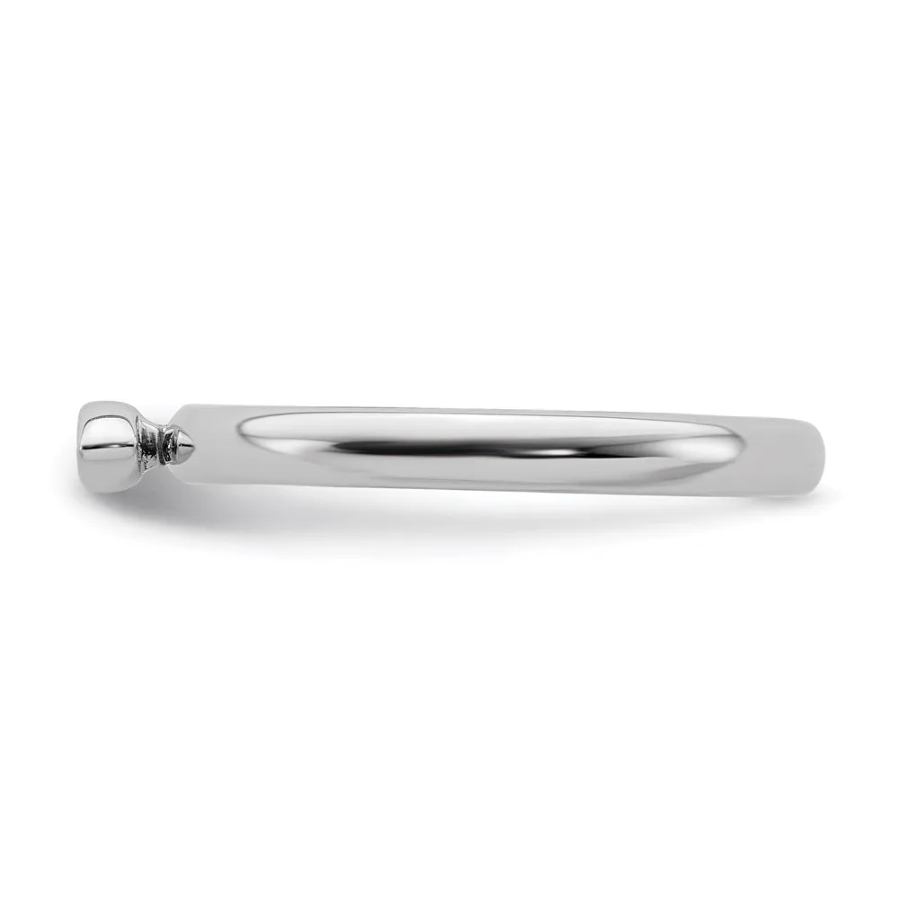 Stackable Expressions Jewelry Sterling Silver Stackable Expressions Created Emerald Ring | QSK2128