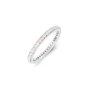 Stackable Expressions Jewelry Sterling Silver Stackable Expressions Created Opal Ring | QSK1166