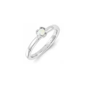 Stackable Expressions Jewelry Sterling Silver Stackable Expressions Created Opal Ring | QSK1319