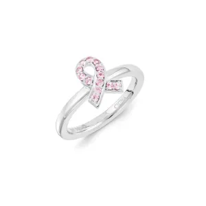 Stackable Expressions Jewelry Sterling Silver Stackable Expressions Created Pink Sapphire Ring | QSK1140