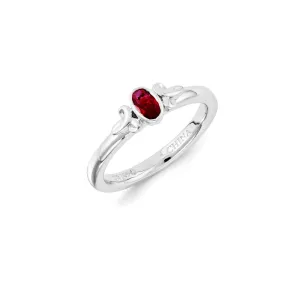 Stackable Expressions Jewelry Sterling Silver Stackable Expressions Created Ruby Ring | QSK1291
