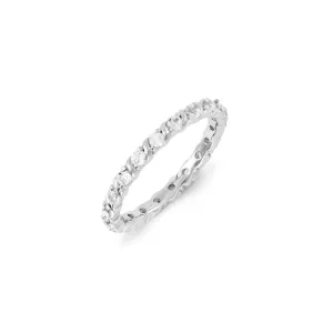 Stackable Expressions Jewelry Sterling Silver Stackable Expressions Created White Sapphire Ring | QSK1209