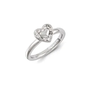 Stackable Expressions Jewelry Sterling Silver Stackable Expressions Created White Sapphire Ring | QSK1254