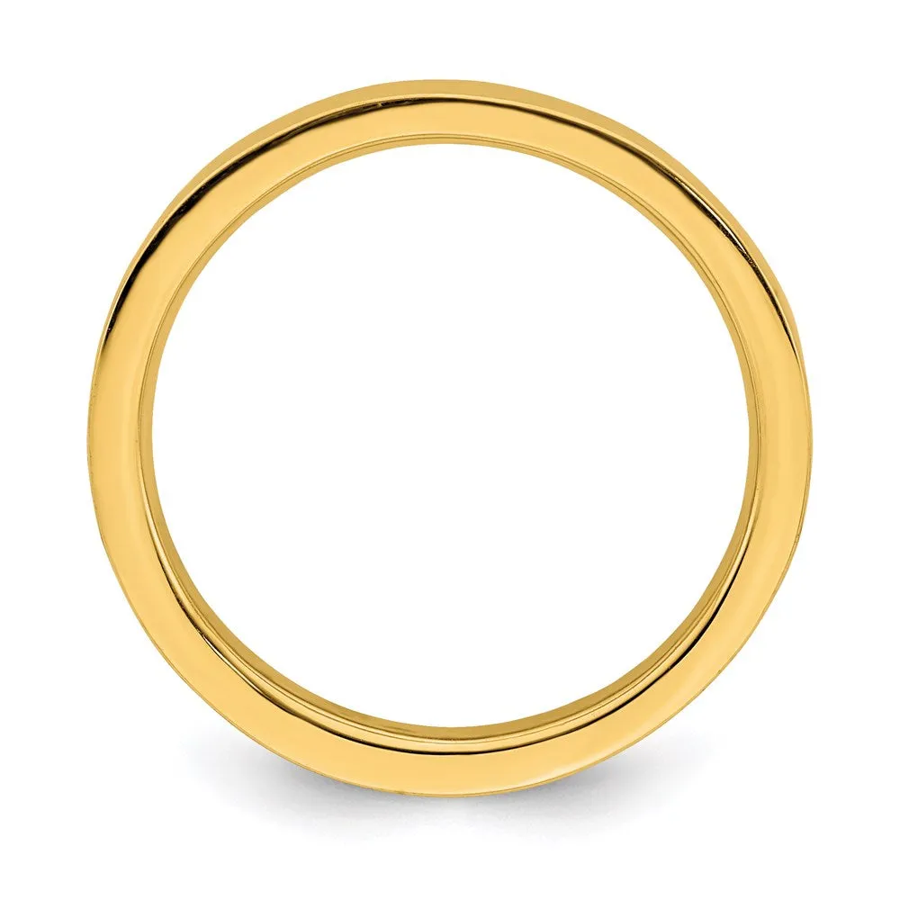 Stackable Expressions Jewelry Sterling Silver Stackable Expressions Gold-plated Polished Ring | QSK238