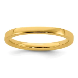Stackable Expressions Jewelry Sterling Silver Stackable Expressions Gold-plated Polished Ring | QSK238