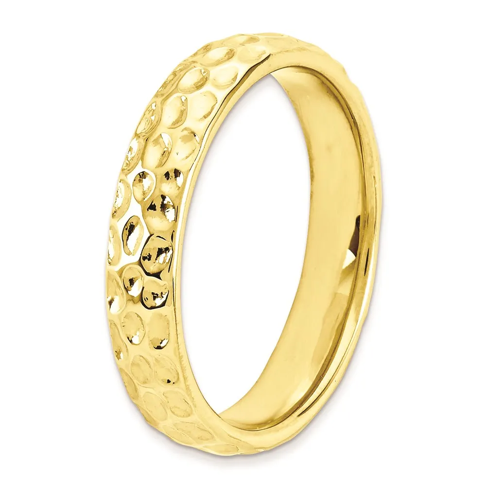 Stackable Expressions Jewelry Sterling Silver Stackable Expressions Gold-plated Ring | QSK286