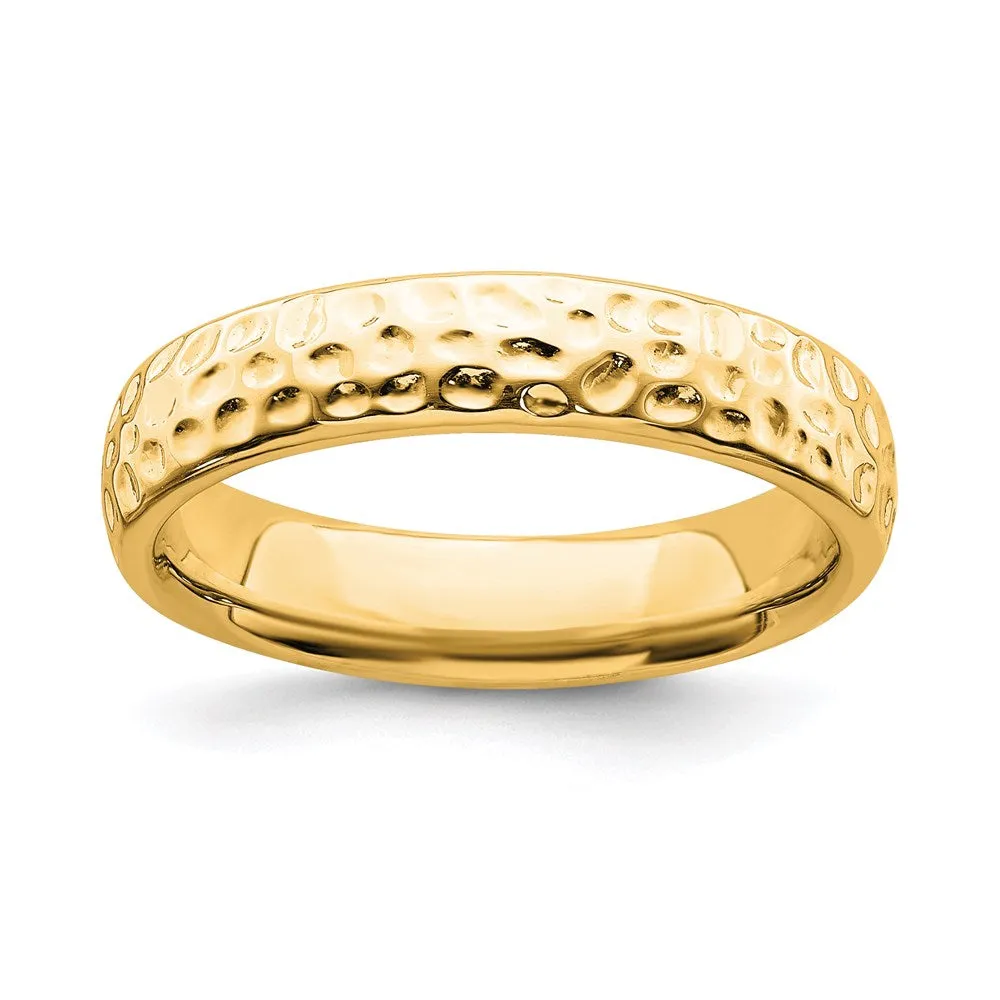 Stackable Expressions Jewelry Sterling Silver Stackable Expressions Gold-plated Ring | QSK286