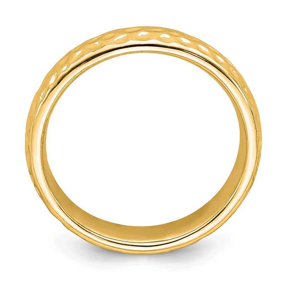 Stackable Expressions Jewelry Sterling Silver Stackable Expressions Gold-plated Ring | QSK286