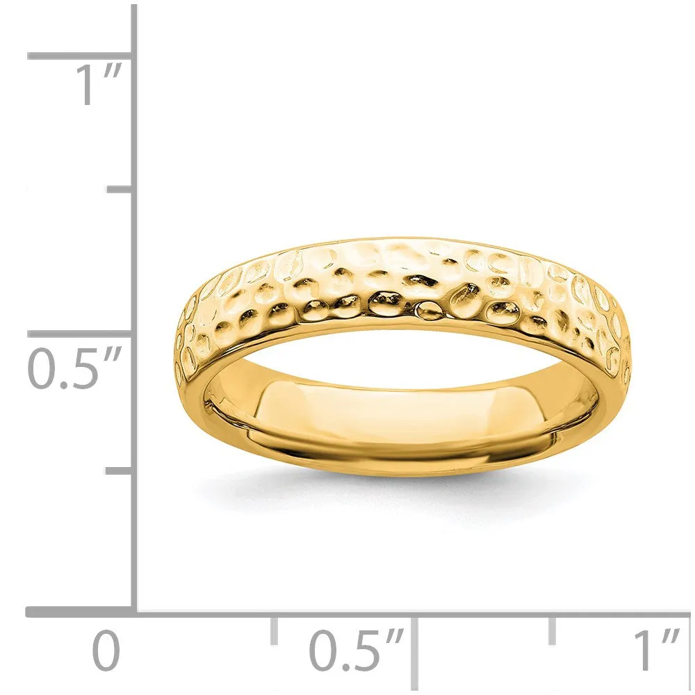 Stackable Expressions Jewelry Sterling Silver Stackable Expressions Gold-plated Ring | QSK286