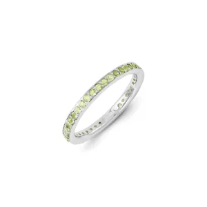 Stackable Expressions Jewelry Sterling Silver Stackable Expressions Peridot Ring | QSK1165