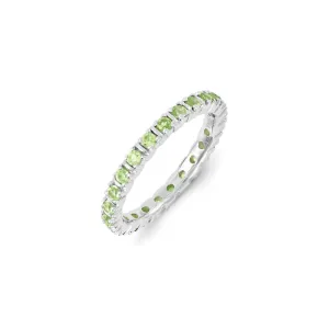 Stackable Expressions Jewelry Sterling Silver Stackable Expressions Peridot Ring | QSK1195