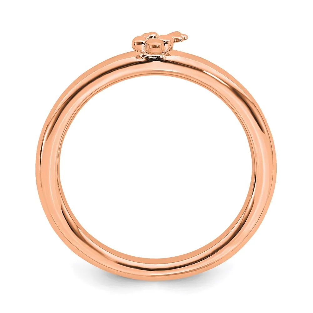 Stackable Expressions Jewelry Sterling Silver Stackable Expressions Pink-plated Key Ring | QSK1961