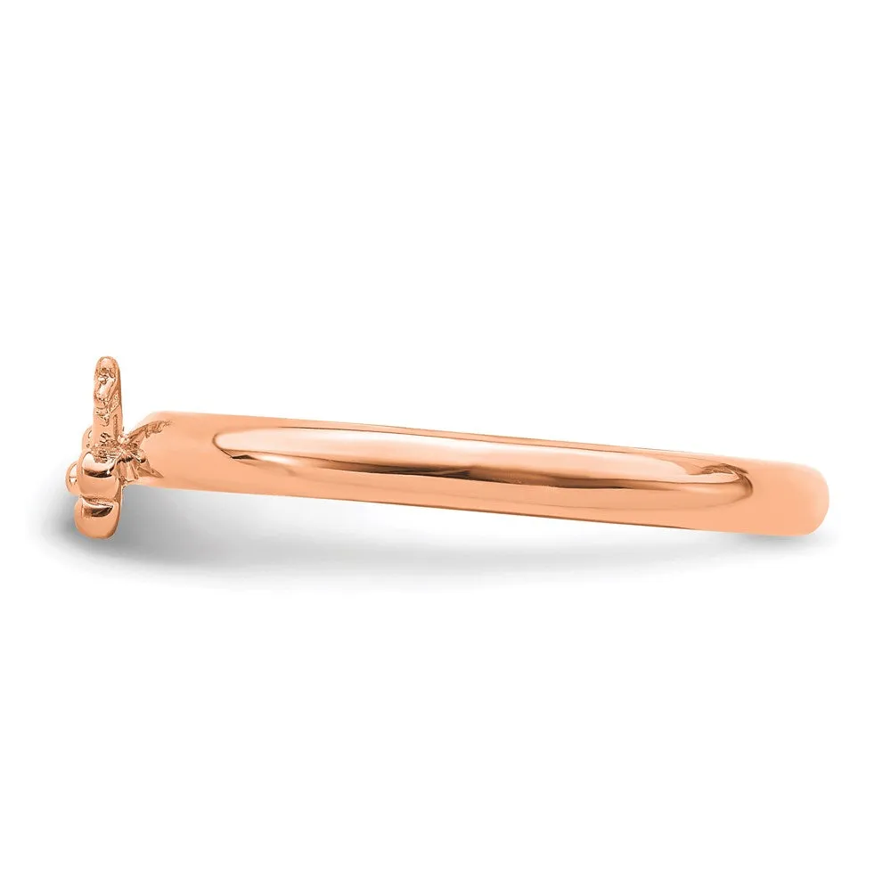 Stackable Expressions Jewelry Sterling Silver Stackable Expressions Pink-plated Key Ring | QSK1961