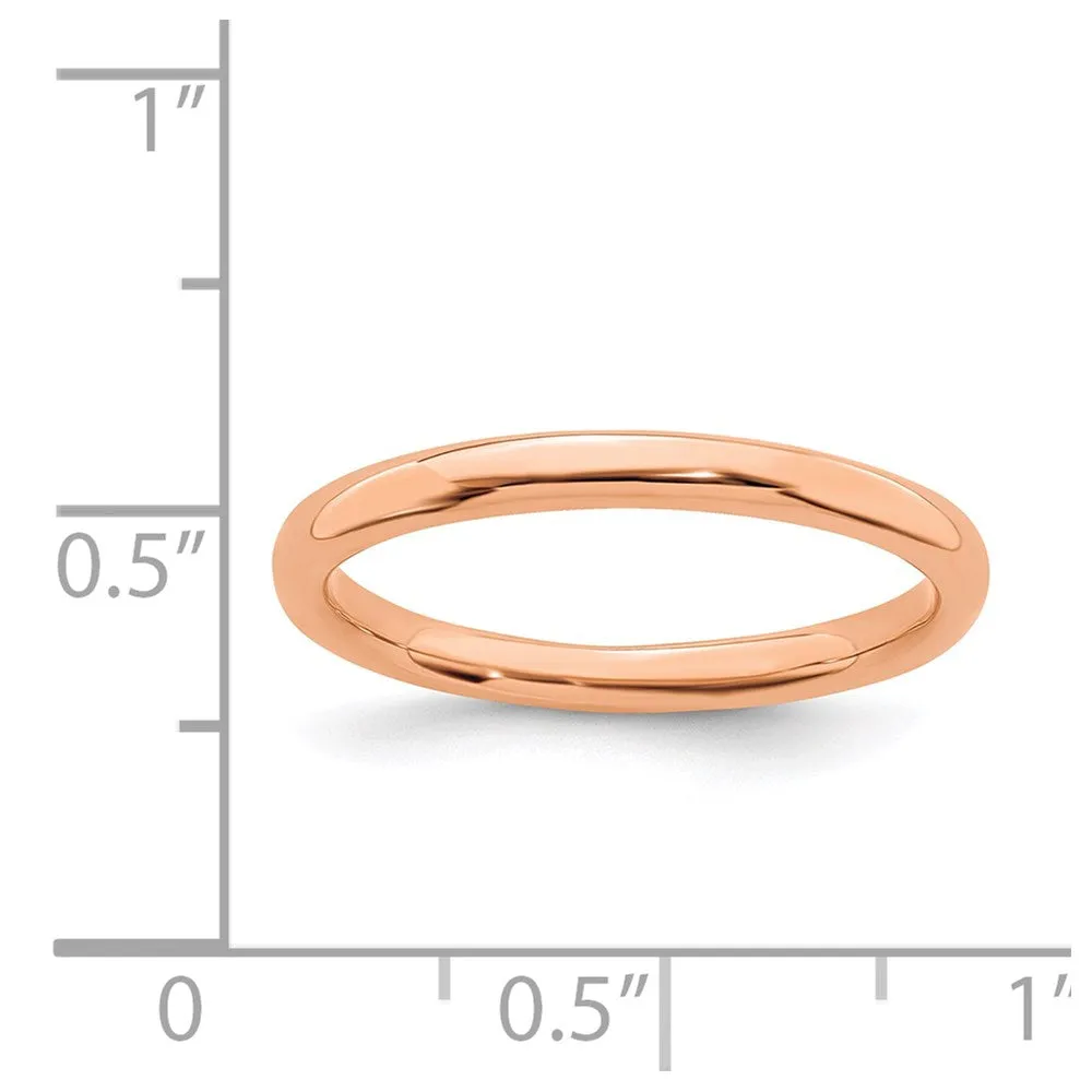 Stackable Expressions Jewelry Sterling Silver Stackable Expressions Pink-plated Polished Ring | QSK232