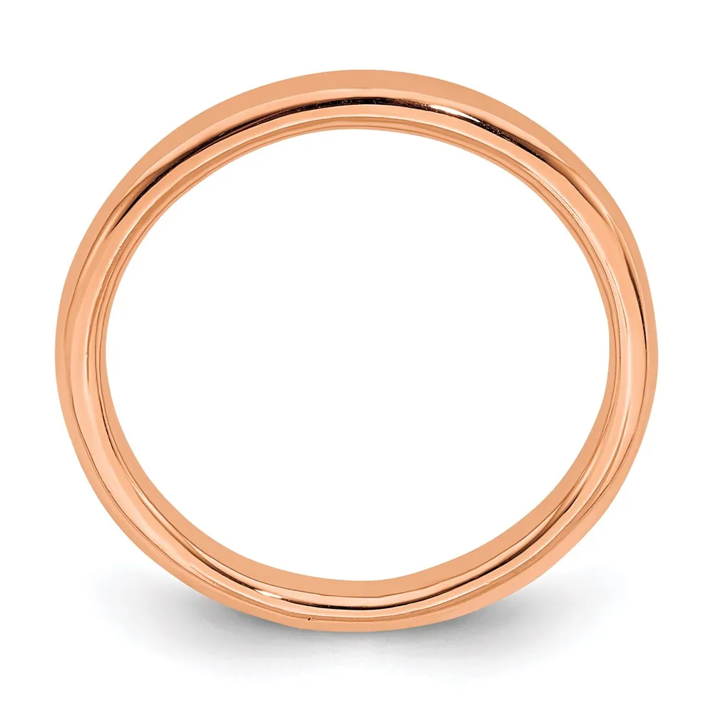 Stackable Expressions Jewelry Sterling Silver Stackable Expressions Pink-plated Polished Ring | QSK232