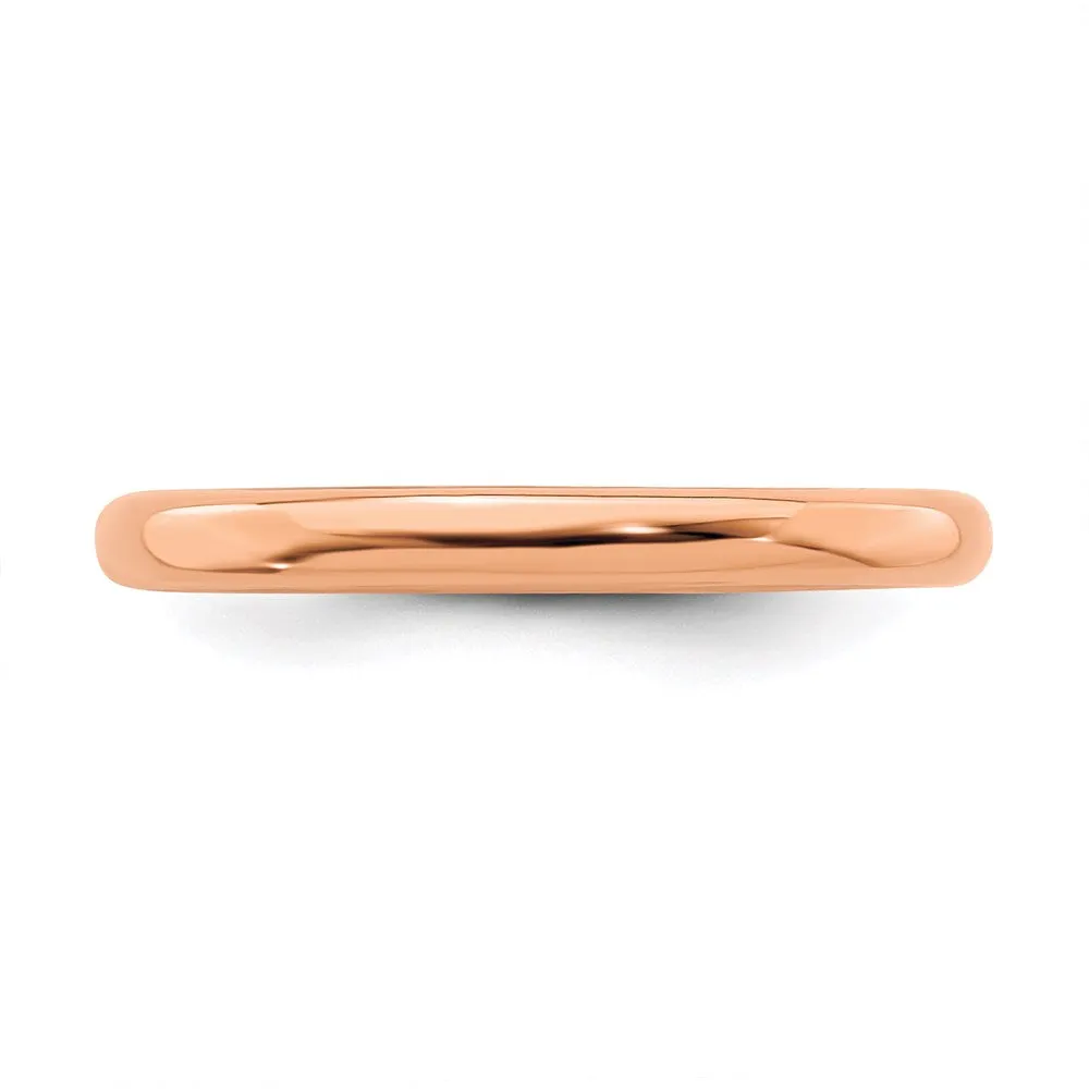 Stackable Expressions Jewelry Sterling Silver Stackable Expressions Pink-plated Polished Ring | QSK232