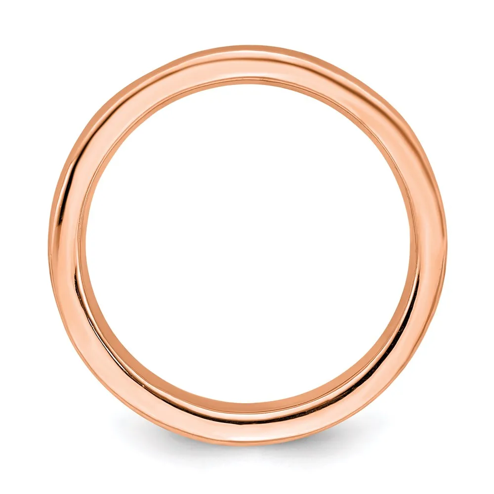Stackable Expressions Jewelry Sterling Silver Stackable Expressions Pink-plated Ring | QSK264
