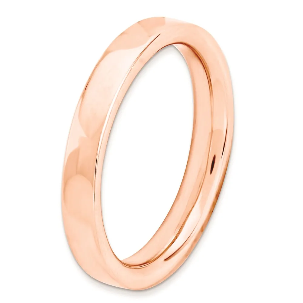 Stackable Expressions Jewelry Sterling Silver Stackable Expressions Pink-plated Ring | QSK264