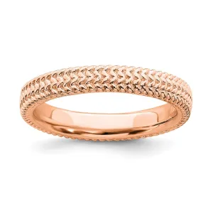 Stackable Expressions Jewelry Sterling Silver Stackable Expressions Pink-plated Ring | QSK280
