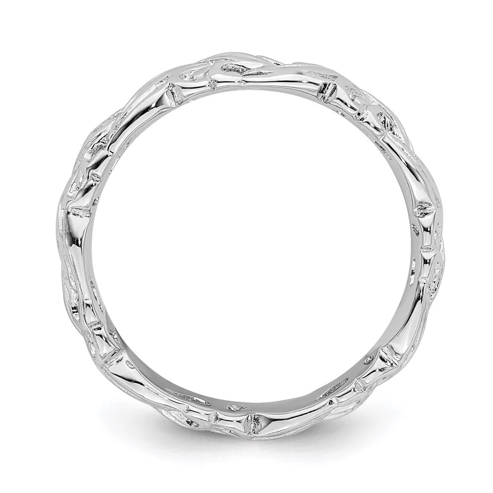 Stackable Expressions Jewelry Sterling Silver Stackable Expressions Polished Ring | QSK131