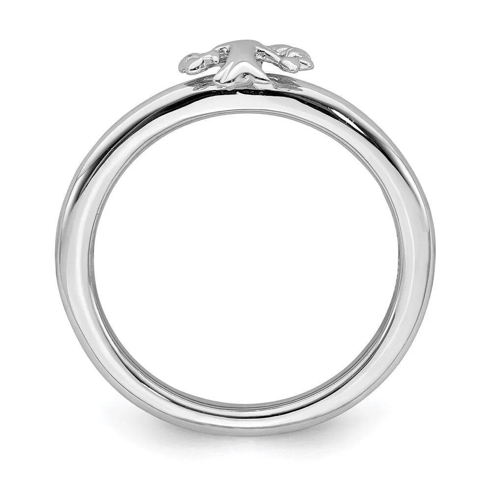 Stackable Expressions Jewelry Sterling Silver Stackable Expressions Rhodium Tree Ring | QSK1977