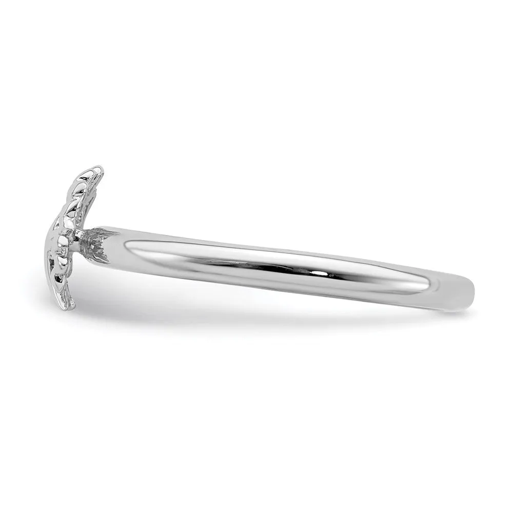 Stackable Expressions Jewelry Sterling Silver Stackable Expressions Rhodium Tree Ring | QSK1977