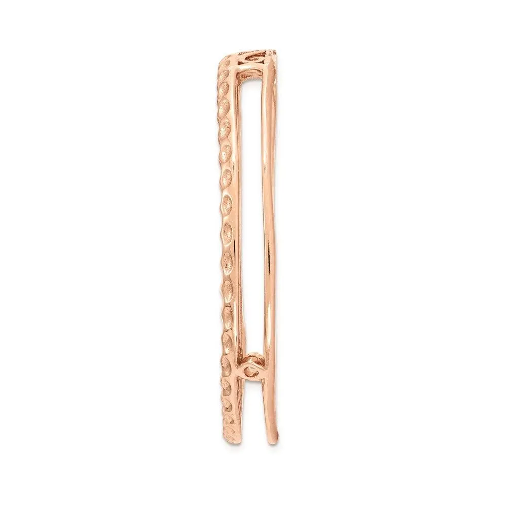 Stackable Expressions Jewelry Sterling Silver Stackable Expressions Rose-tone Large Chain Slide