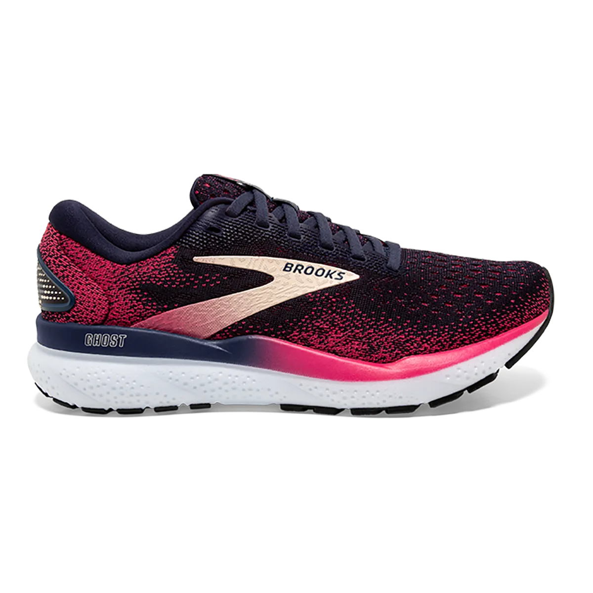 Committed Brooks Ghost 16 - Peacoat - Raspberry - Apricot Charming
