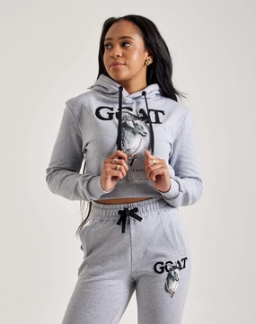 Streetz Iz Watchin Goat Cropped Pullover Hoodie Luxury fashion items Best - selling fashion