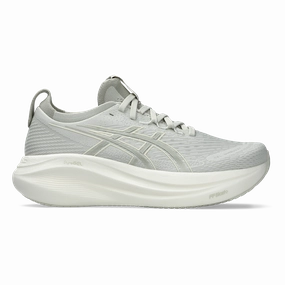 Striking Asics Gel Nimbus 27 Lake Grey - White Sage Indispensable