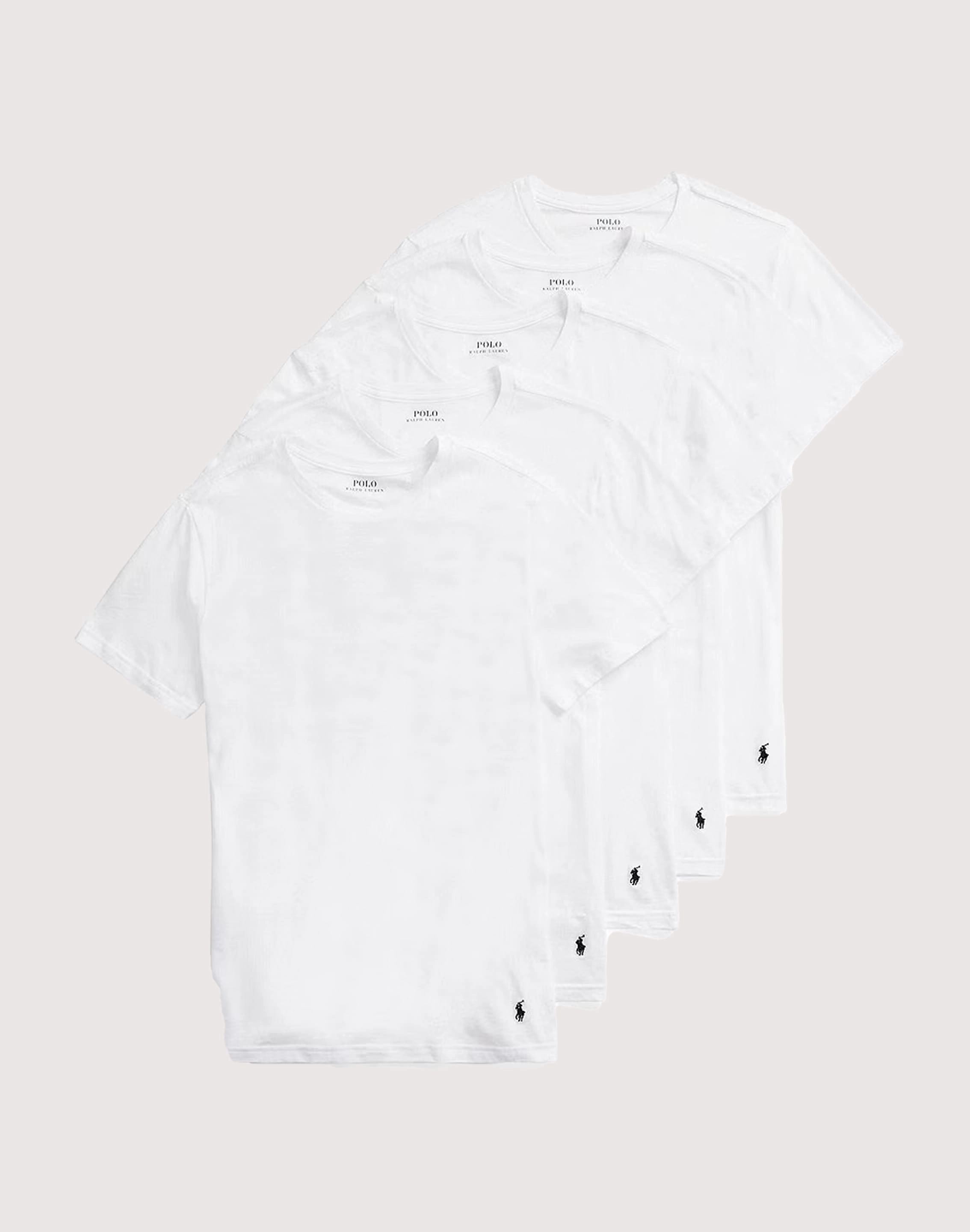 Apparel finds Polo Ralph Lauren Slim-Fit Cotton Crewneck Tee 5-Pack Fashion for all ages