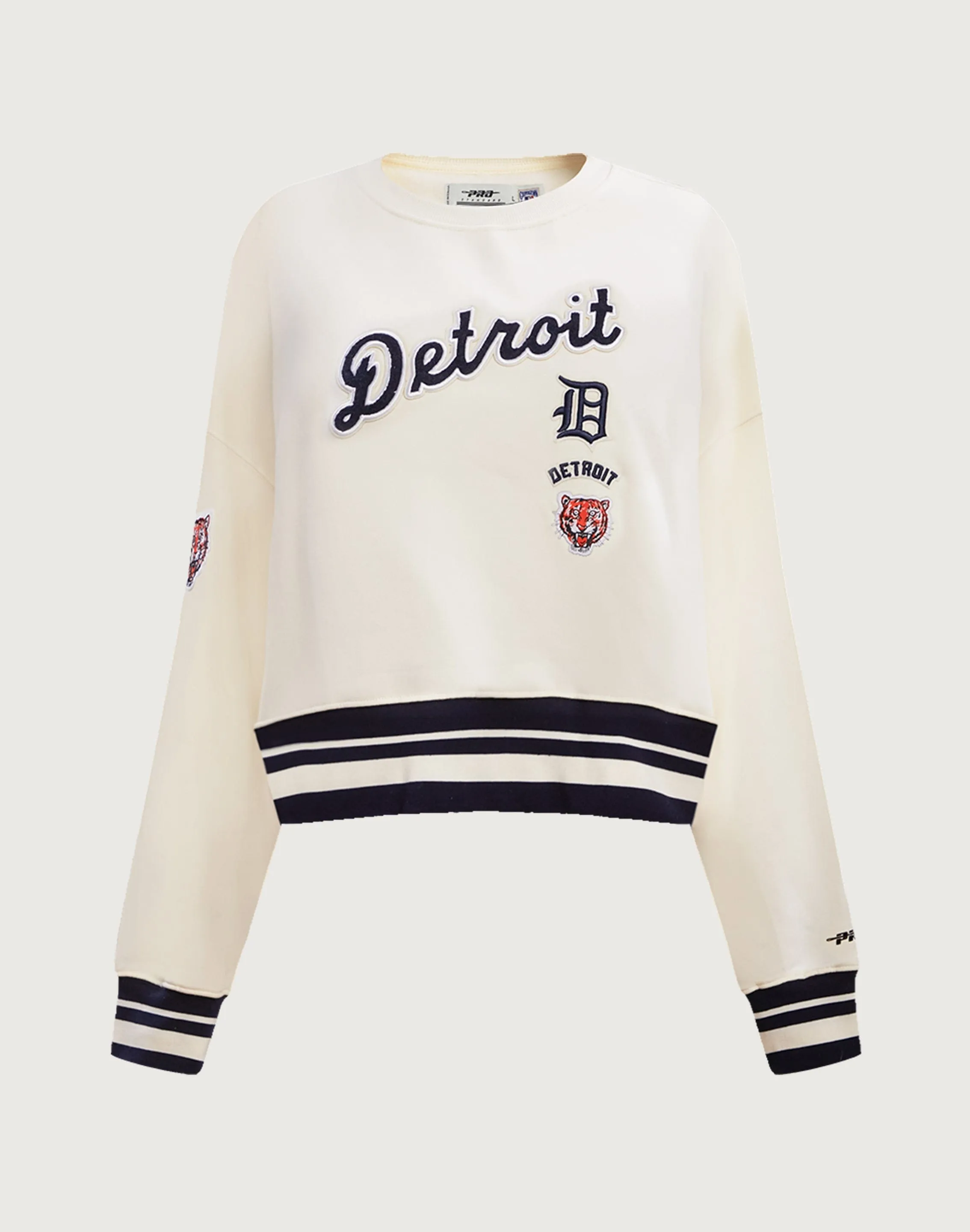 Stylish products Pro Standard Detroit Tigers Retro Classic Rib Crewneck Fashion storage (wardrobes, hangers, etc.)