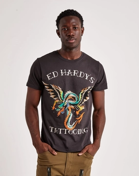 Stylish products Ed Hardy Dragon Wings Rhinestone Tee Smart fashion (wearables)